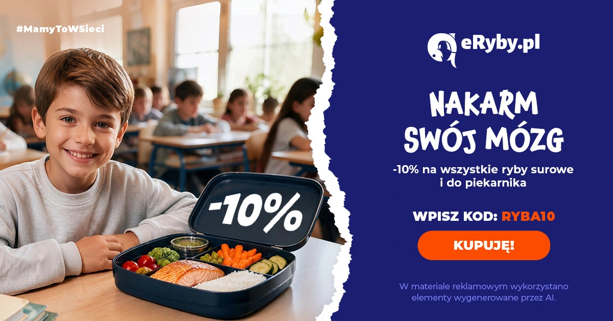 Ryby surowe i do piekarnika - 10%